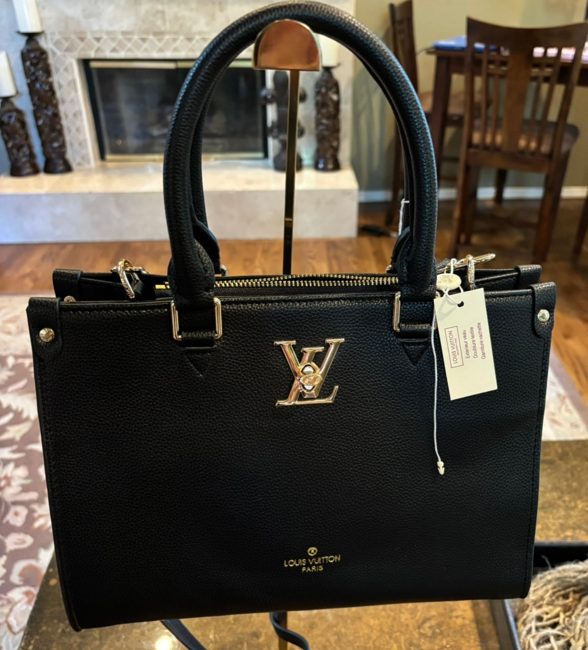 LV Black Double Handle/Shoulder Bag