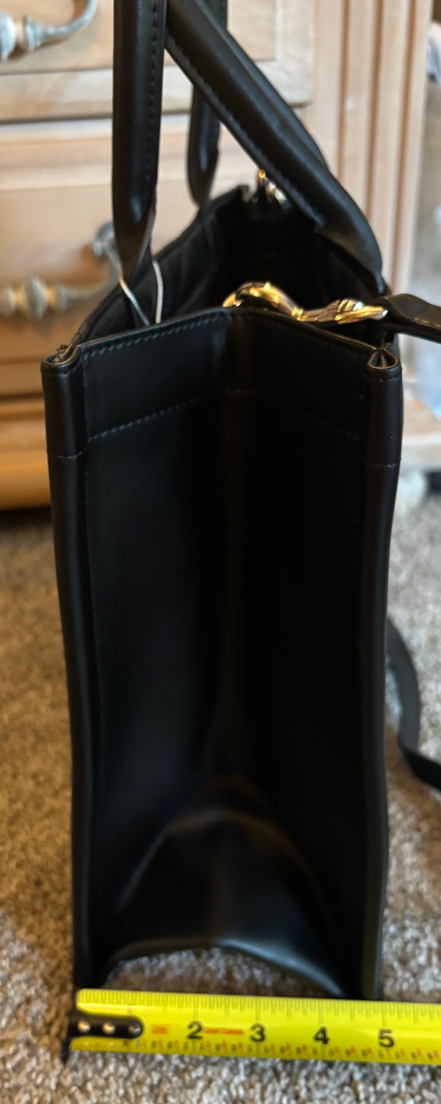 Christan Dior Black Leather Book tote Stunning!! 2655