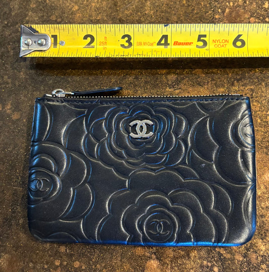 Chanel Black Zippered Pouch