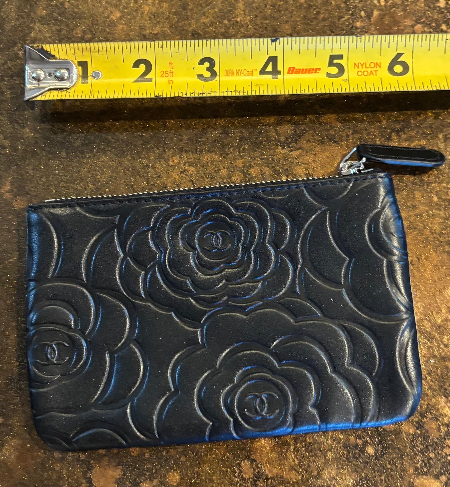 Chanel Black Zippered Pouch