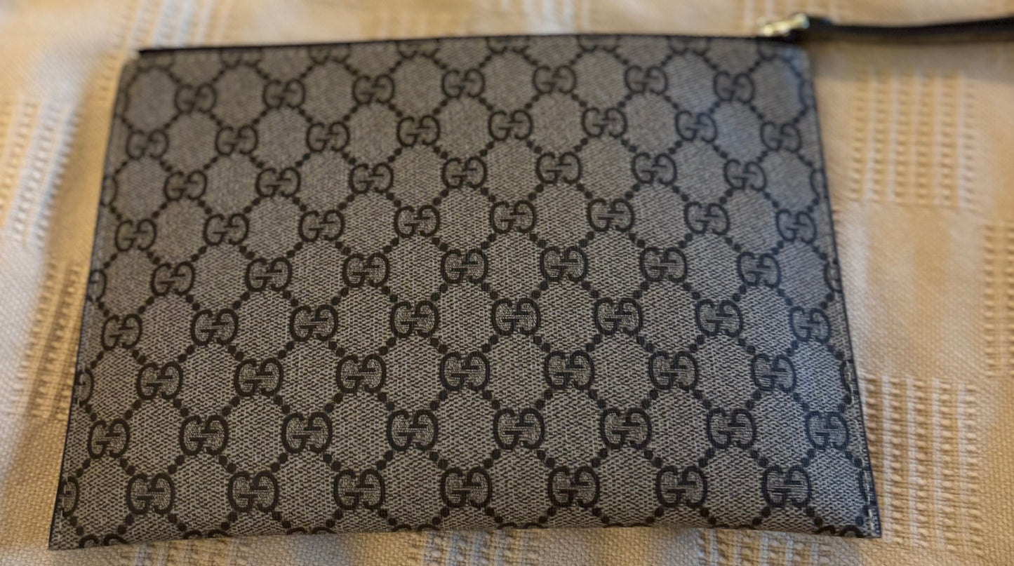 Gucci Chocolate Brown Mono Clutch 2665