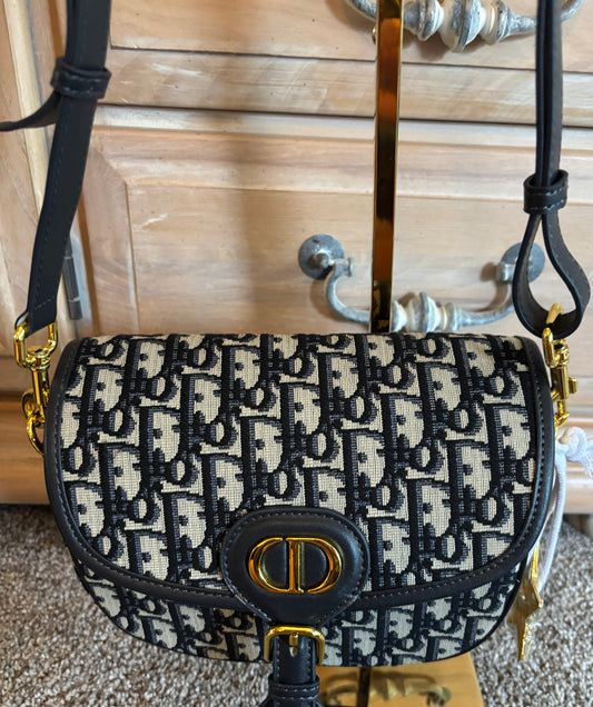 Christian Dior Oblique Canvas Shoulder Bag/Crossbody 2667