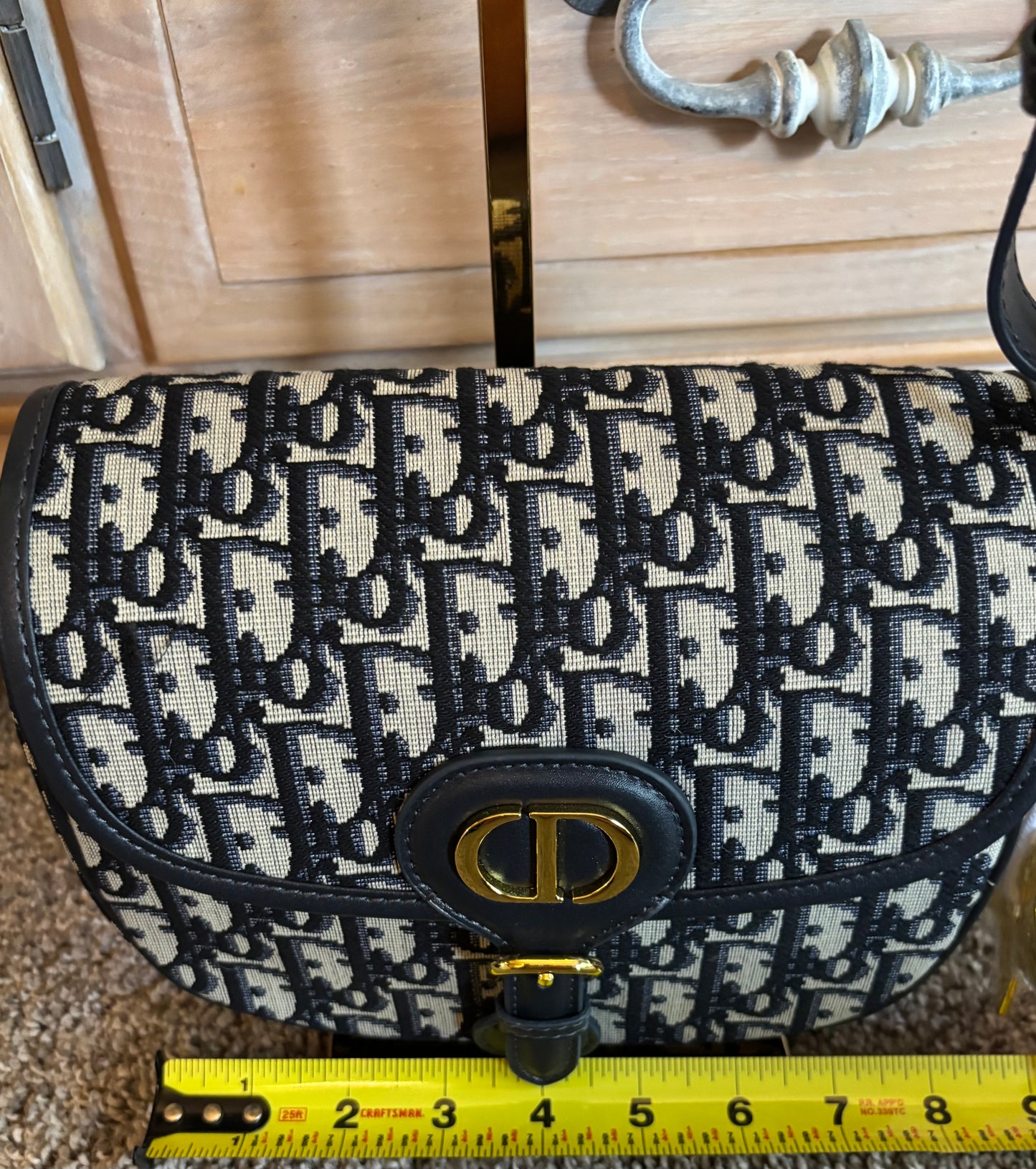 Christian Dior Oblique Canvas Shoulder Bag/Crossbody 2667