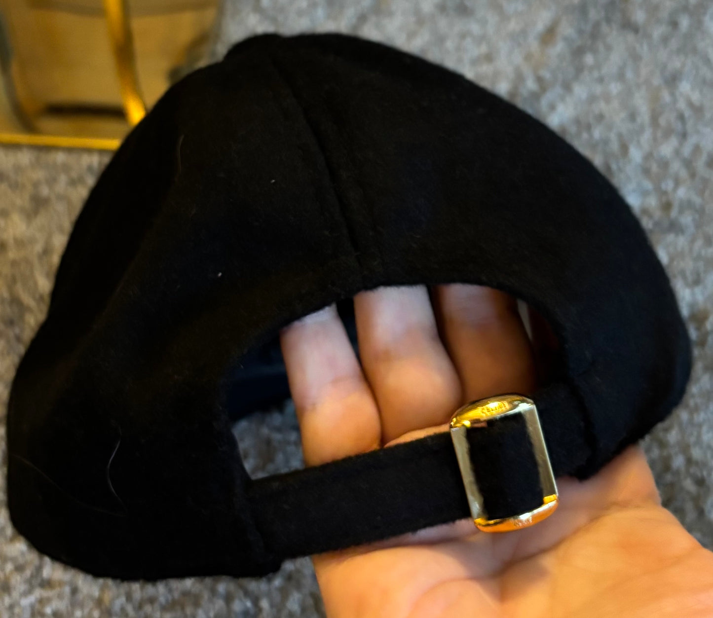 Celine Baseball Cap/Hat Black/White Medium 2673