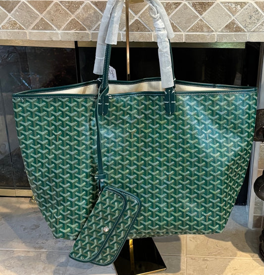 Goyard Green Tote Shoulder Bag