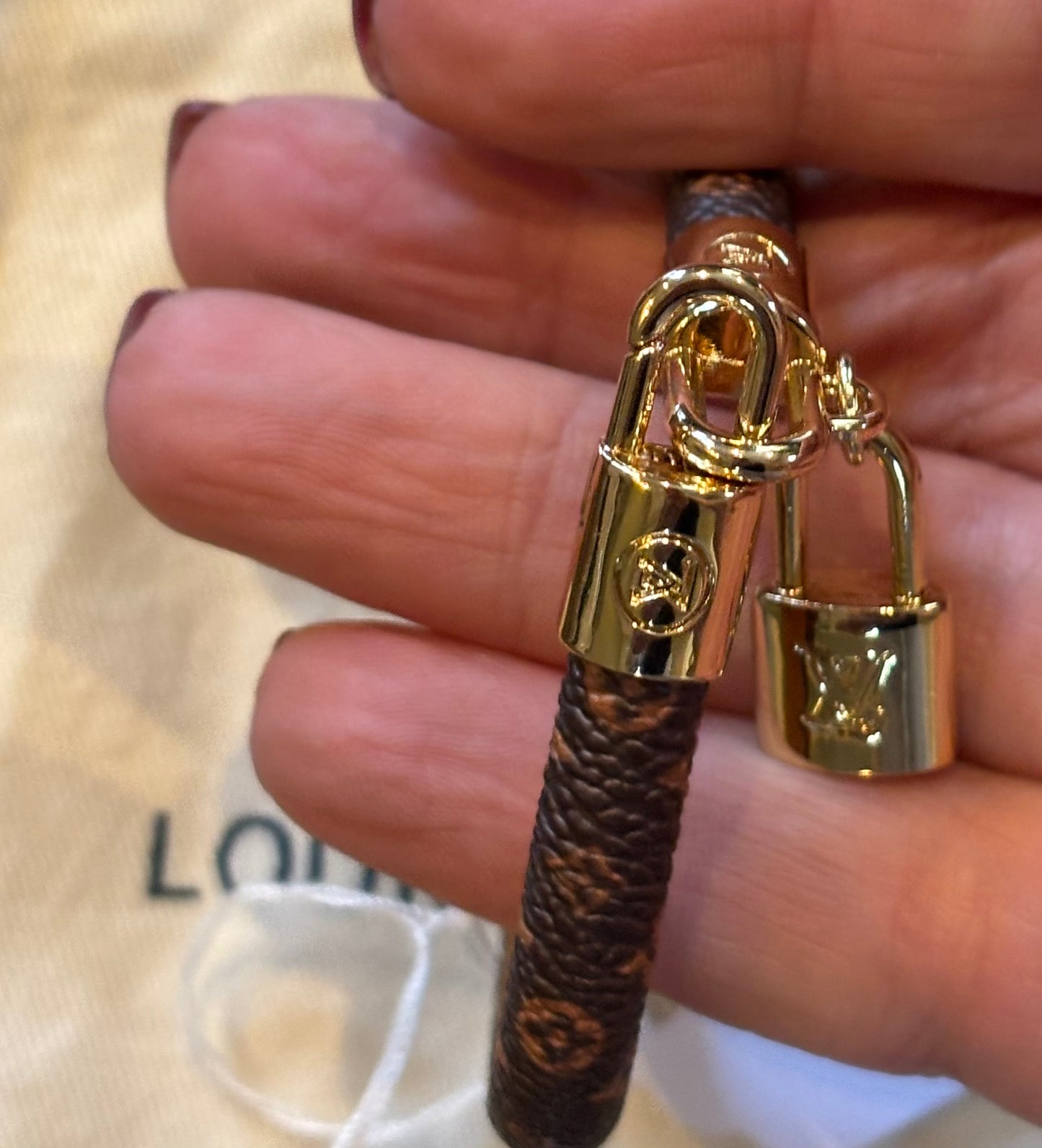 LV Canvas Mono Bracelet