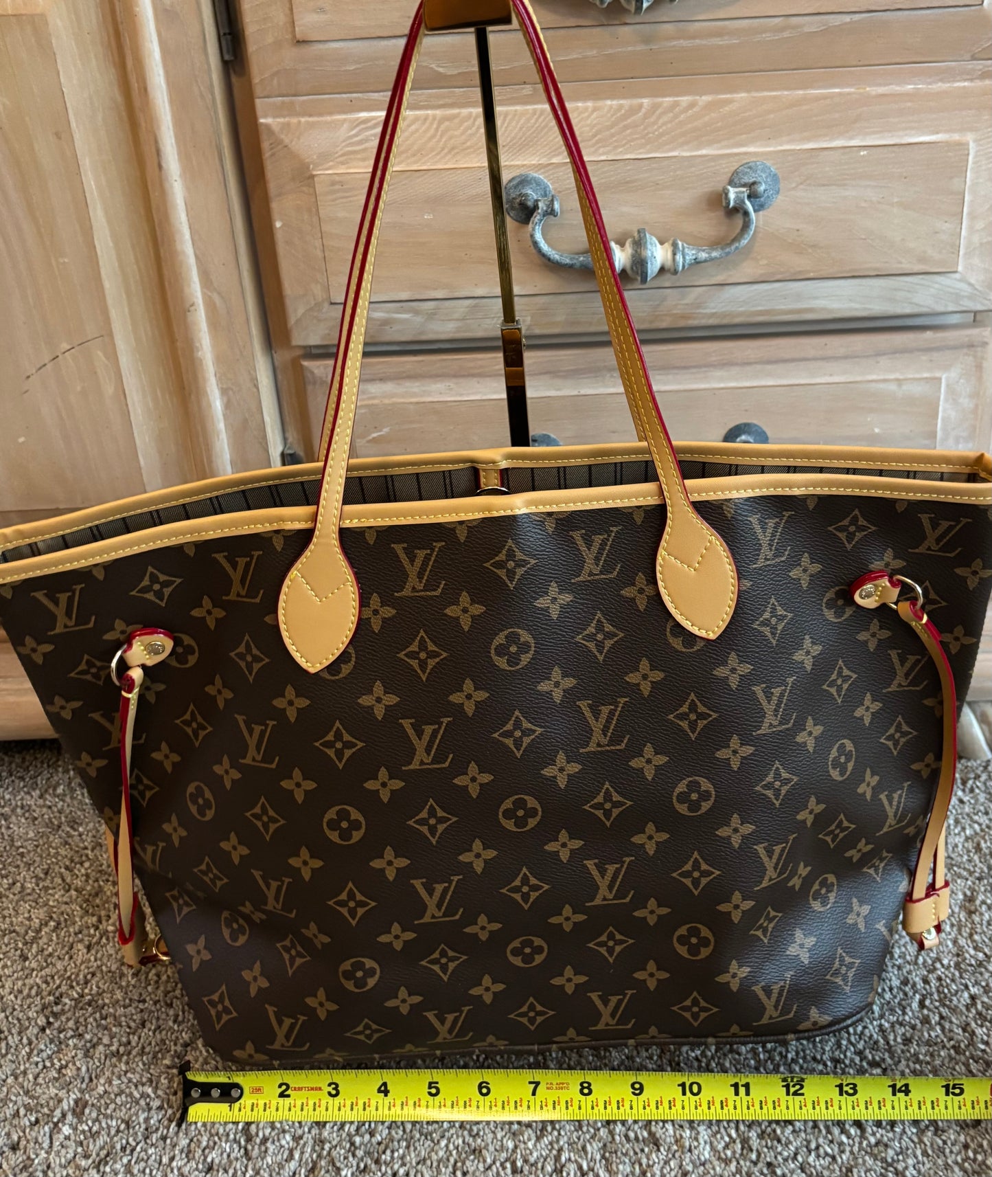 LV Brown Mono Nererfull Shoulder Bag 2677