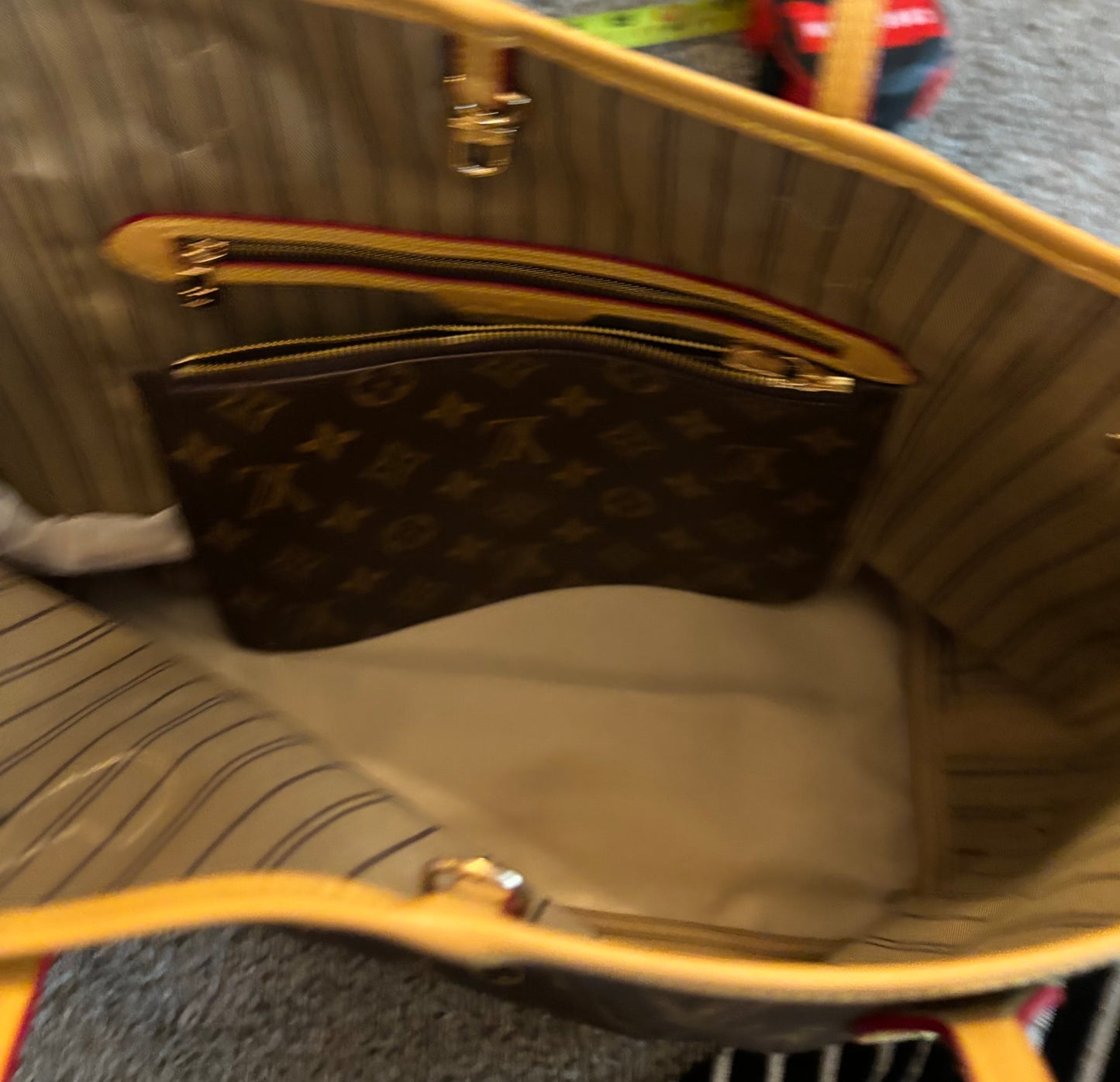 LV Brown Mono Nererfull Shoulder Bag 2677
