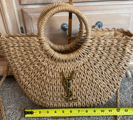 YSL Woven Rafia Handbag/Crossbody 2679