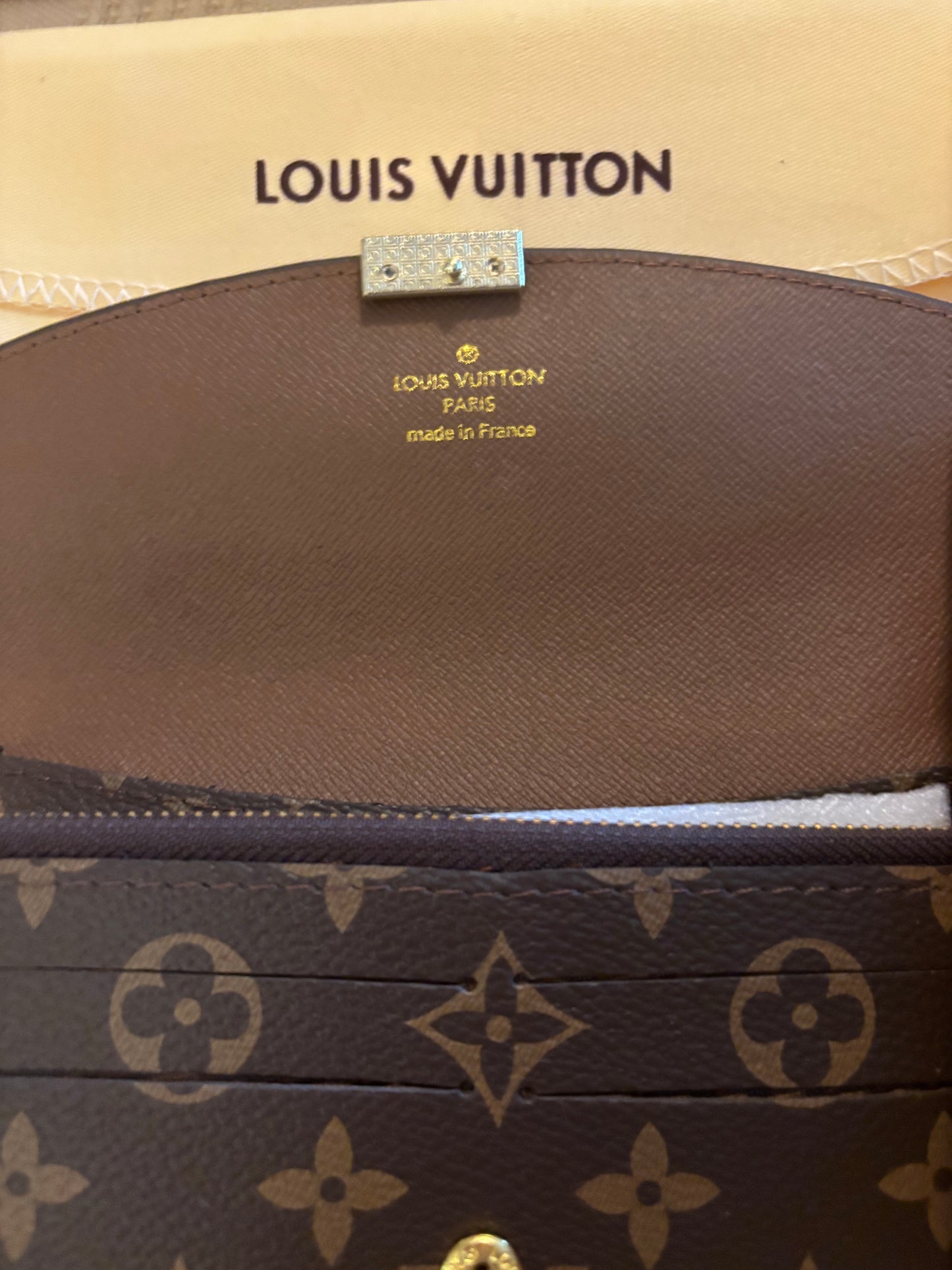 LV Brown Mono Large Snap Wallet 2680