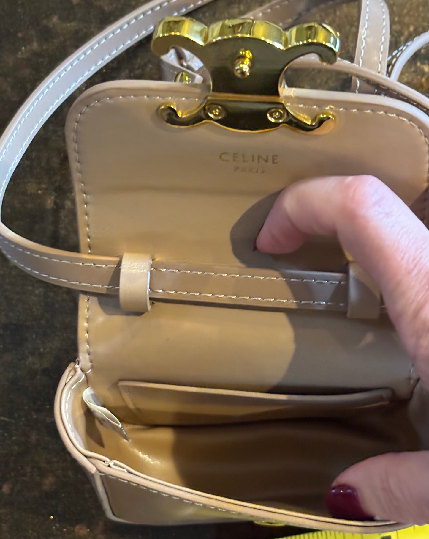 Celine Tan Mini Crossbody