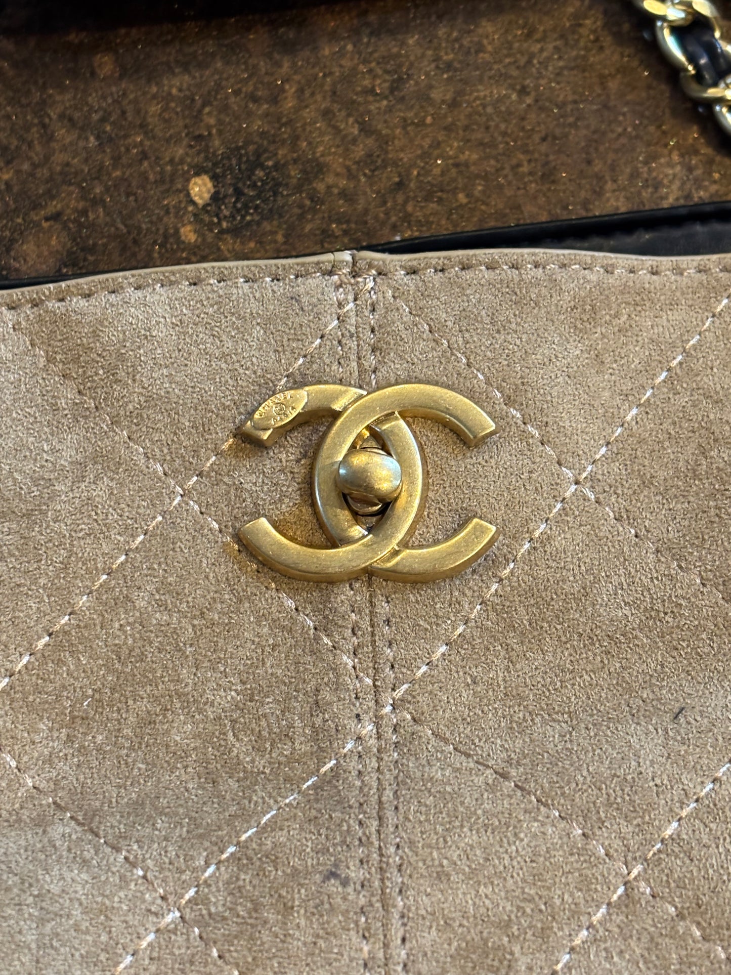 Chanel Suede Shoulder & Crossbody