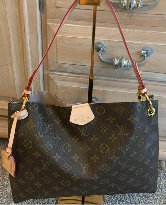 LV Brown Mono Graceful Shoulder Bag 2681