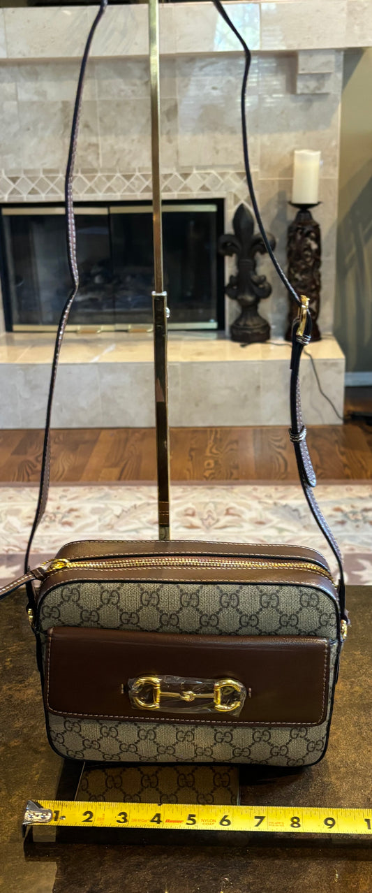 Gucci Brown Mono Crossbody