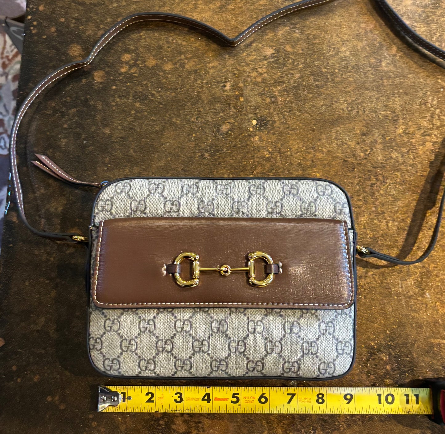 Gucci Brown Mono Crossbody