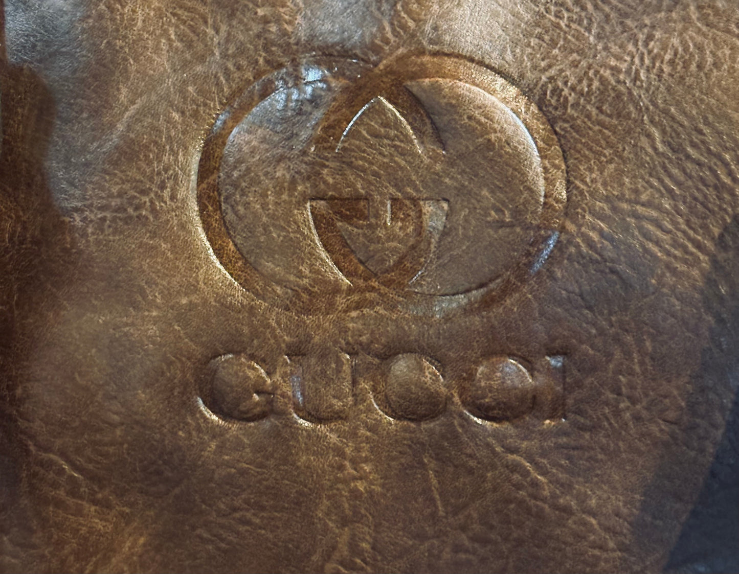 Gucci Brown Latte Weekender Duffle