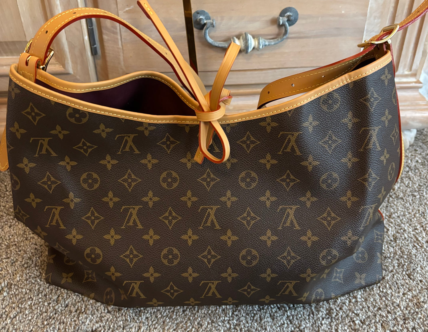 LV Brown Mono Carryall Shoulder/Crossbody 2684