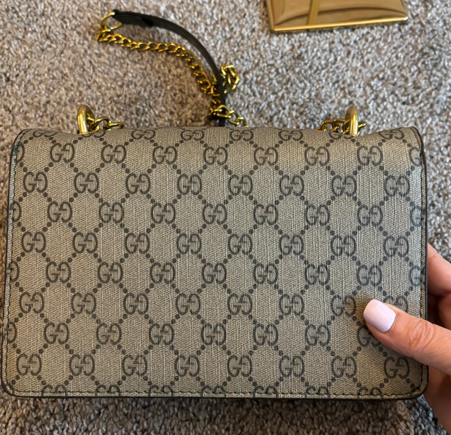Gucci Marmont Shoulder/Crossbody bag Green Trim 2686