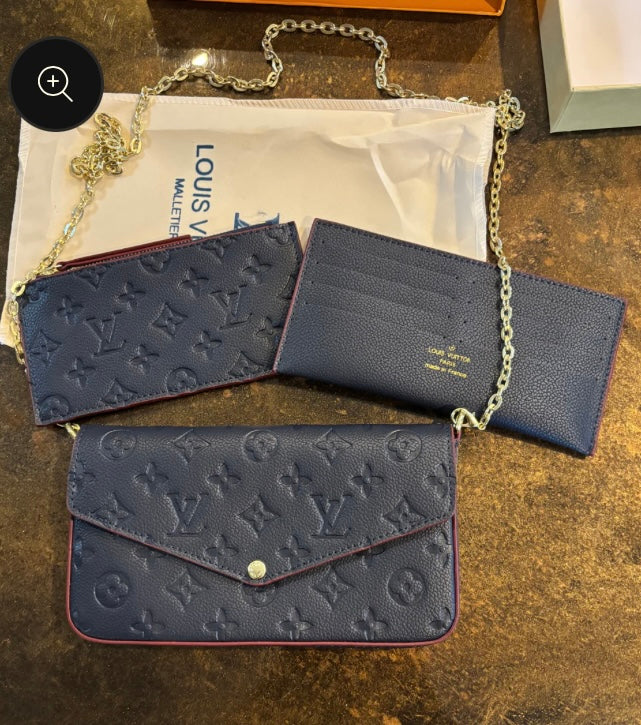 LV Mono Navy 3pc Set