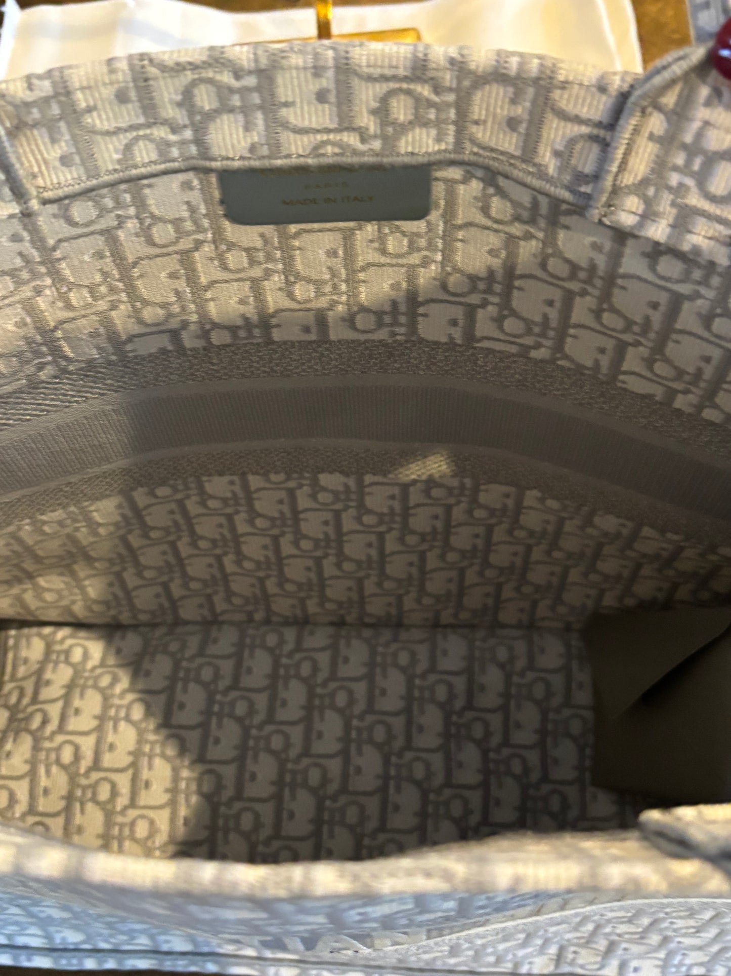 Christian Dior Tote Light Grey