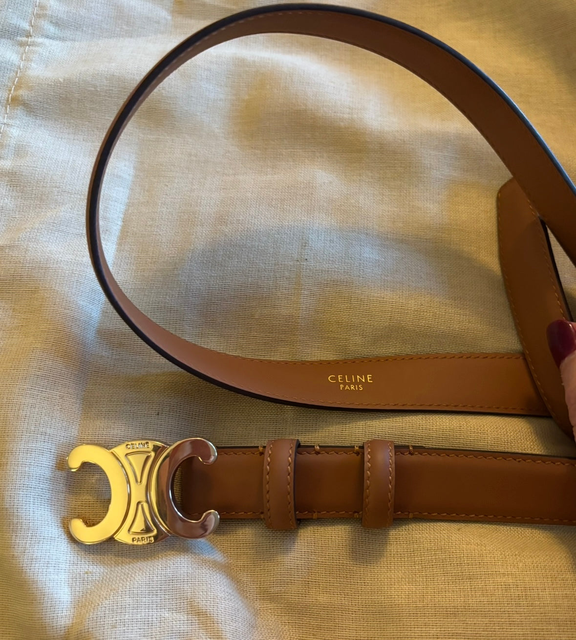 Celine light brown Belt fits 26"-28"