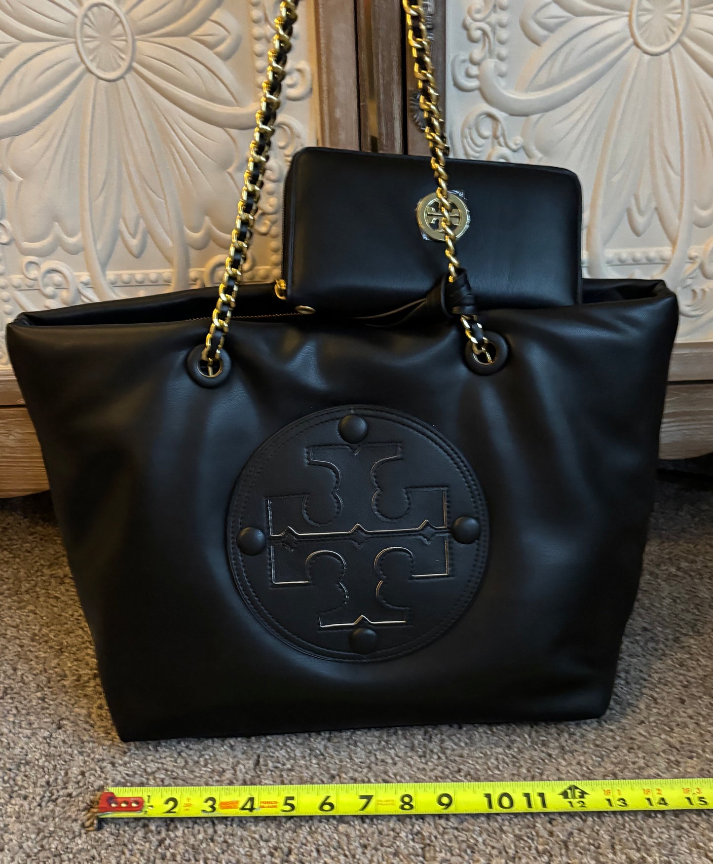 Tory Burch Black tote with Wallet