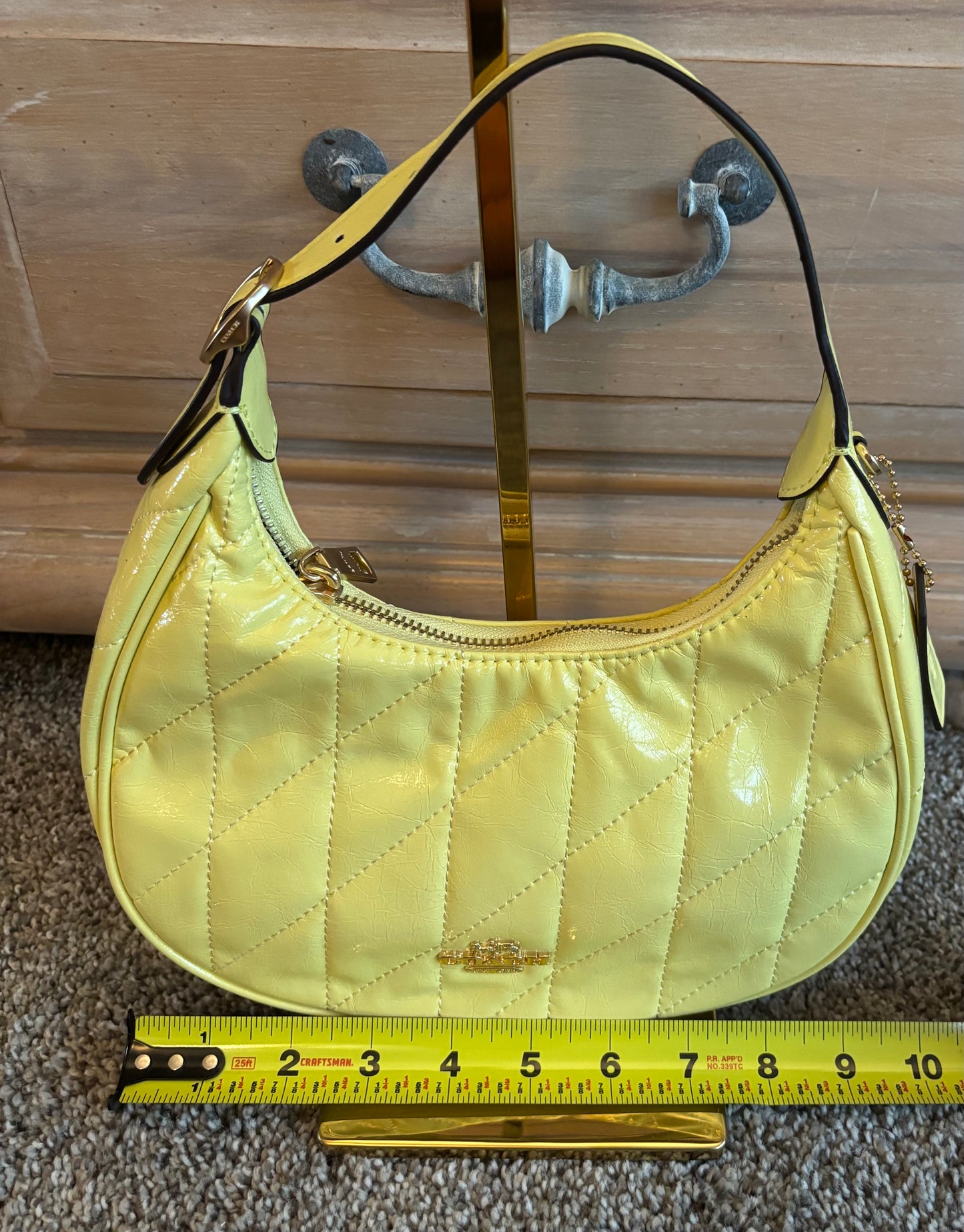 Coach Pale Yellow Shoulder/Crossbody 2688