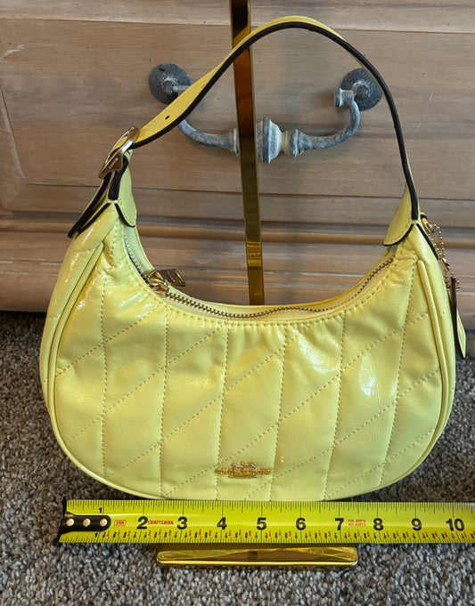 Coach Pale Yellow Shoulder/Crossbody 2688