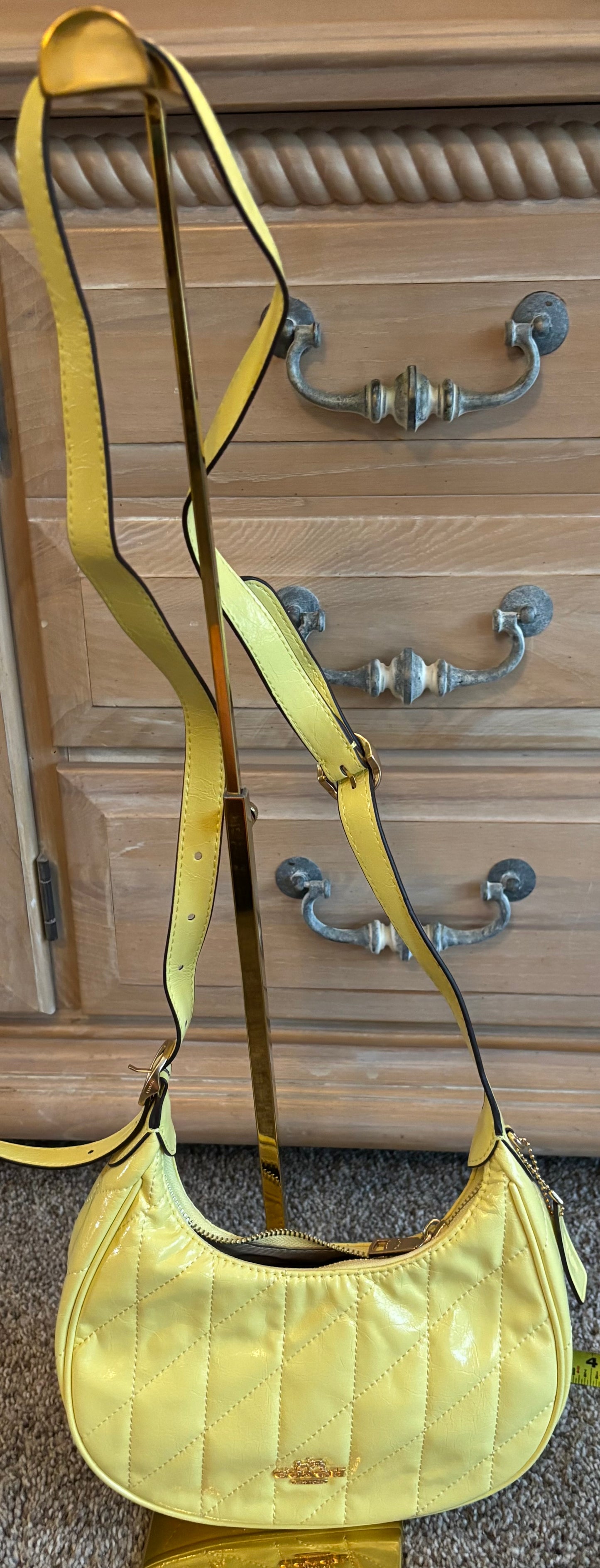 Coach Pale Yellow Shoulder/Crossbody 2688