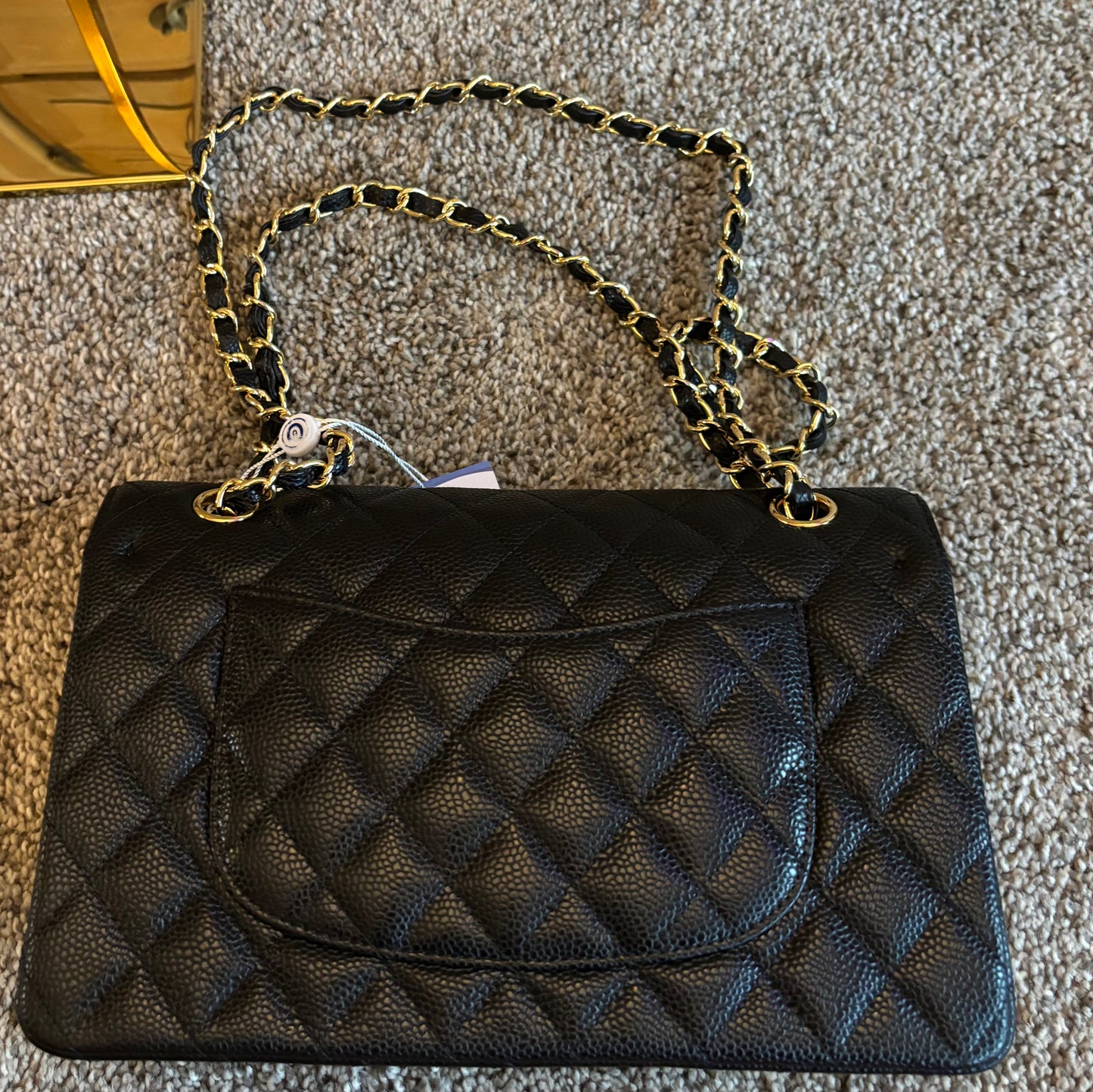 Chanel Black Medium Double Flap Leather Shoulder/Crossbody 2687 *BEST*