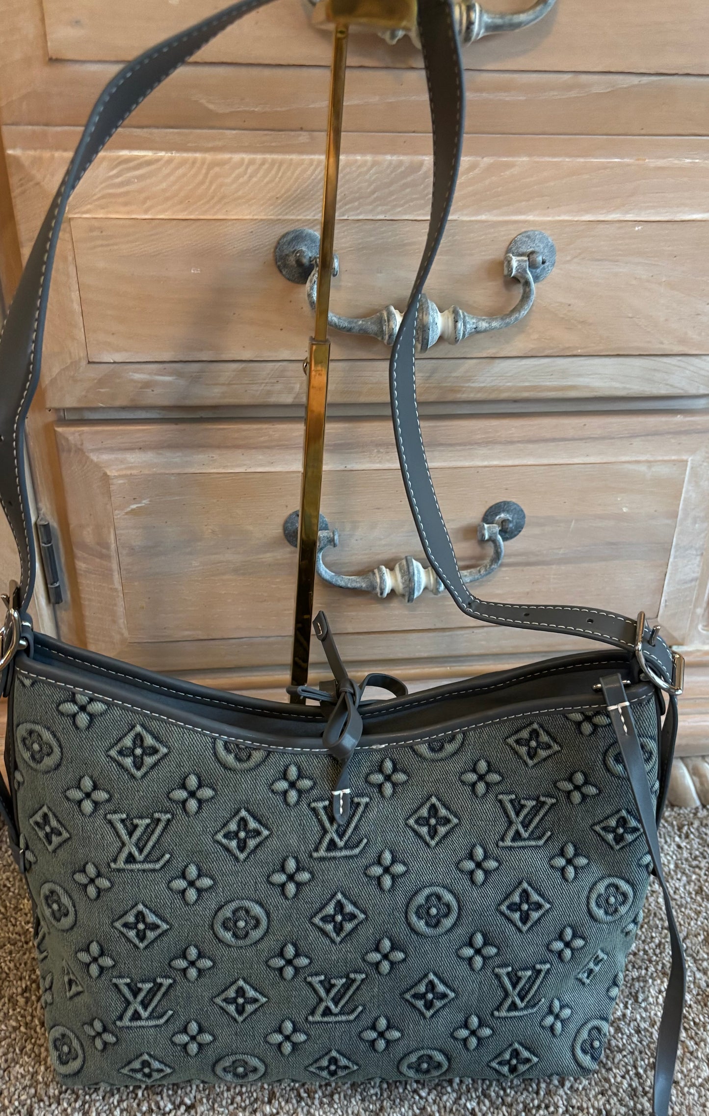 LV Mono Denim CarryAll Bag Sshoulder/Crossbody 2693