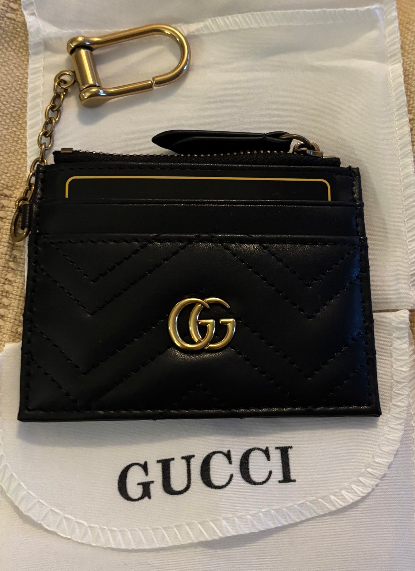 Gucci Black Zippered Keypouch