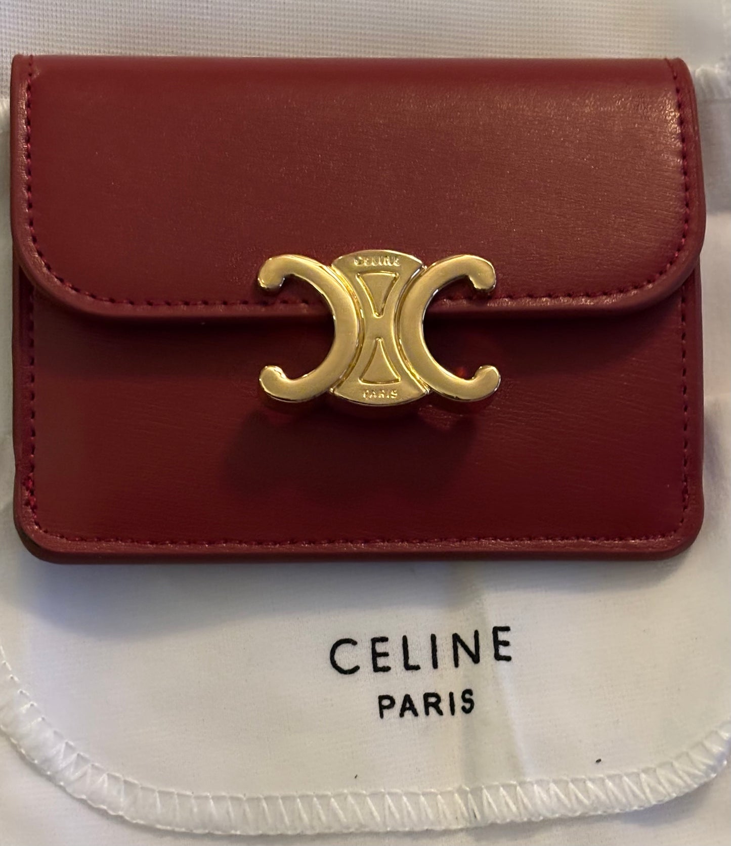 Celine Snap Wallet Light Brown