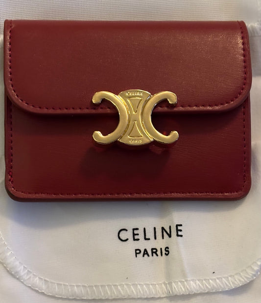 Celine Snap Wallet Light Brown