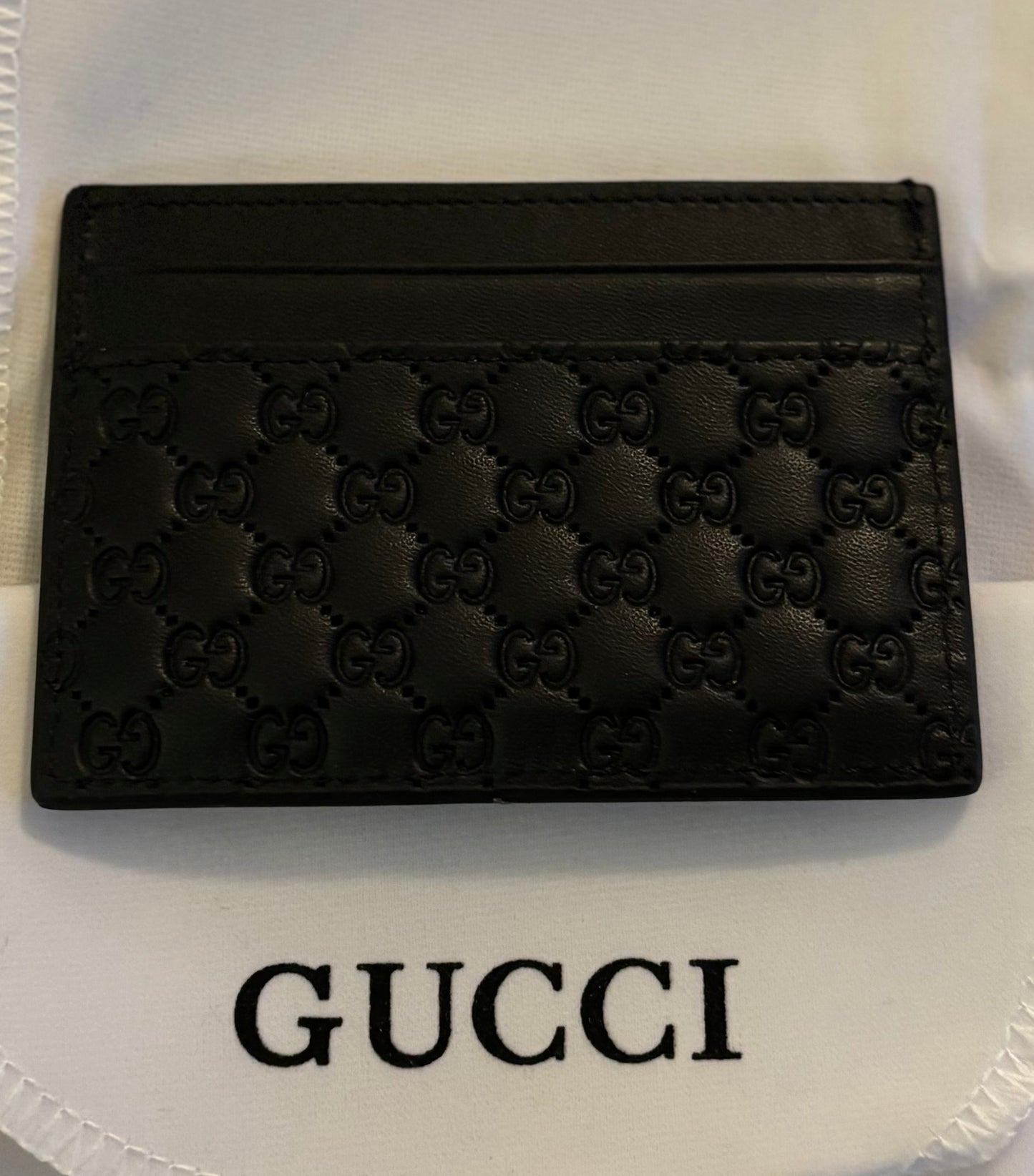 Gucci Black Leather Cardholder