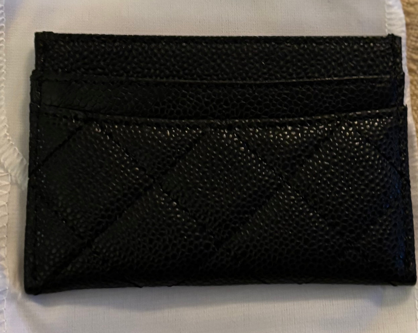 Chanel Black Leather Cardholder