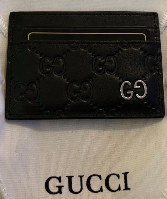 Gucci Black Leather Cardholder