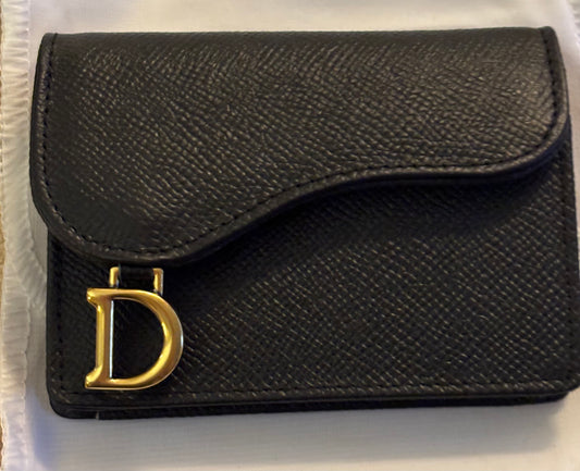Christian Dior Black Leather Wallet