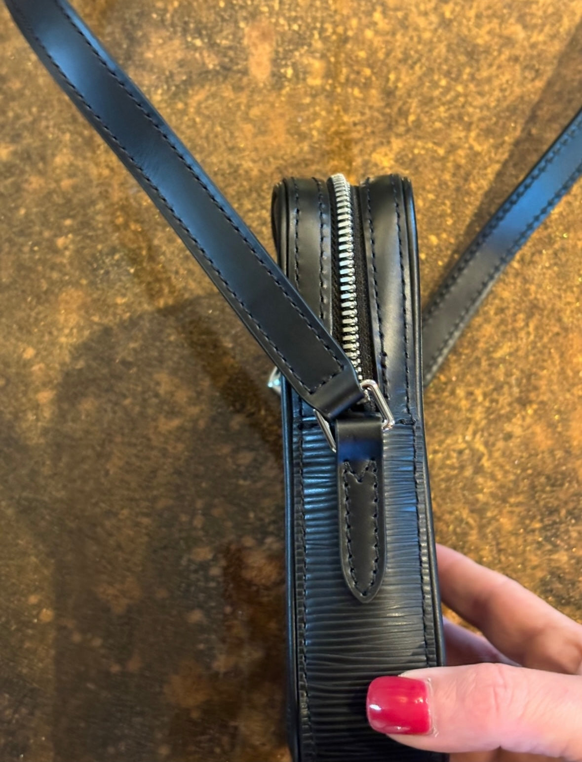 LV Supreme Black Crossbody
