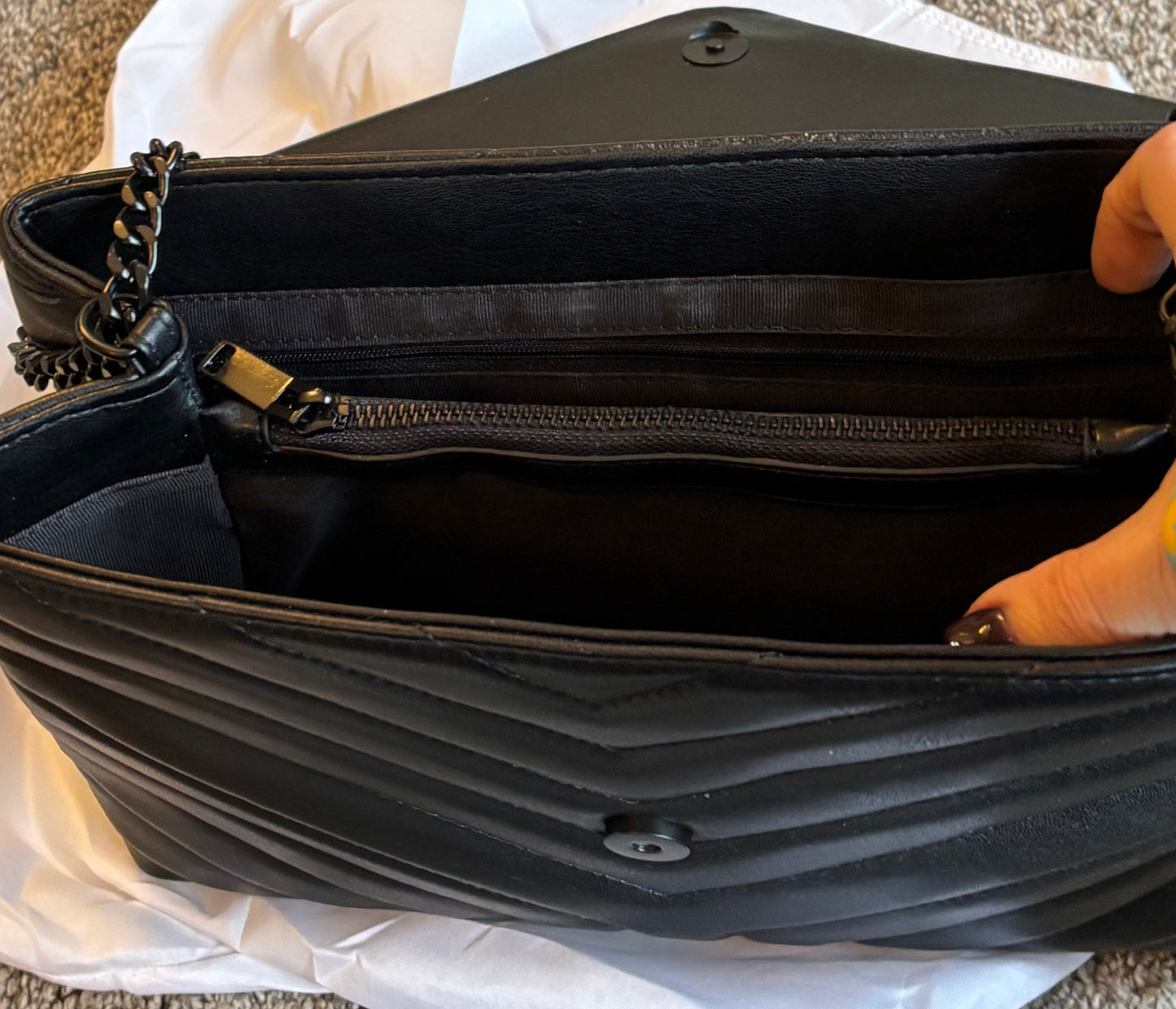 YSL Black Shoulder/Crossbody Bag