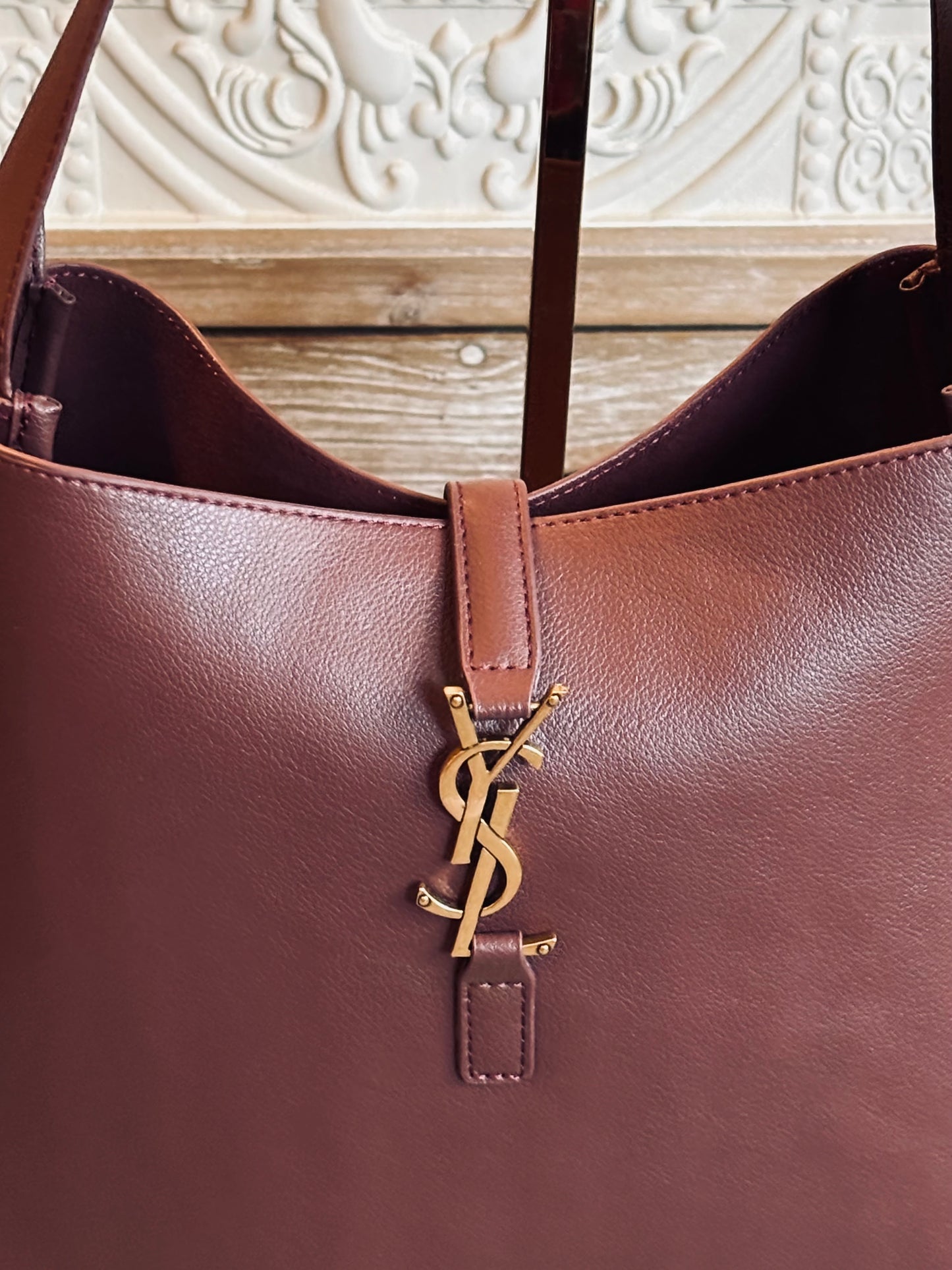 YSL Brown Leather Shoulder bag