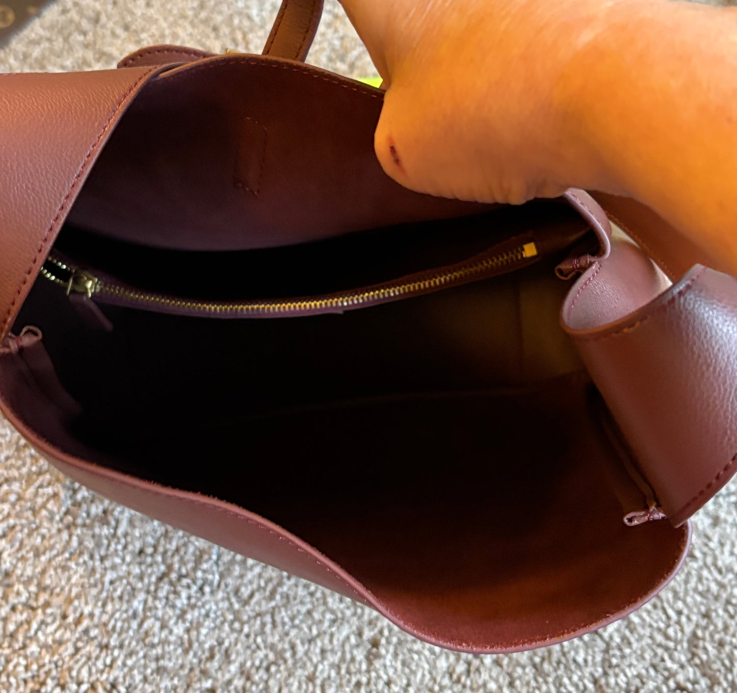 YSL Brown Leather Shoulder bag