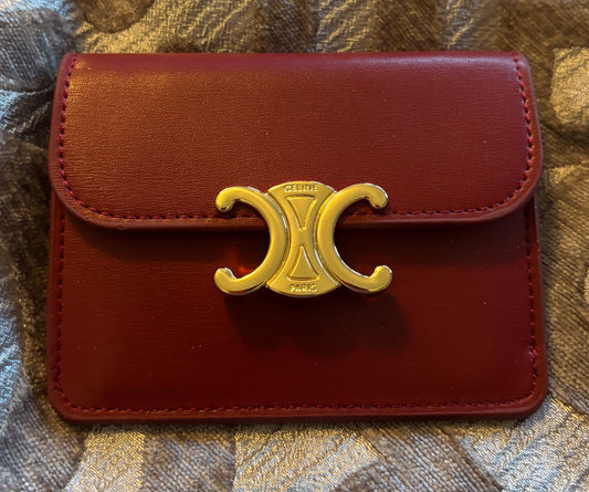 Celine Red Wallet