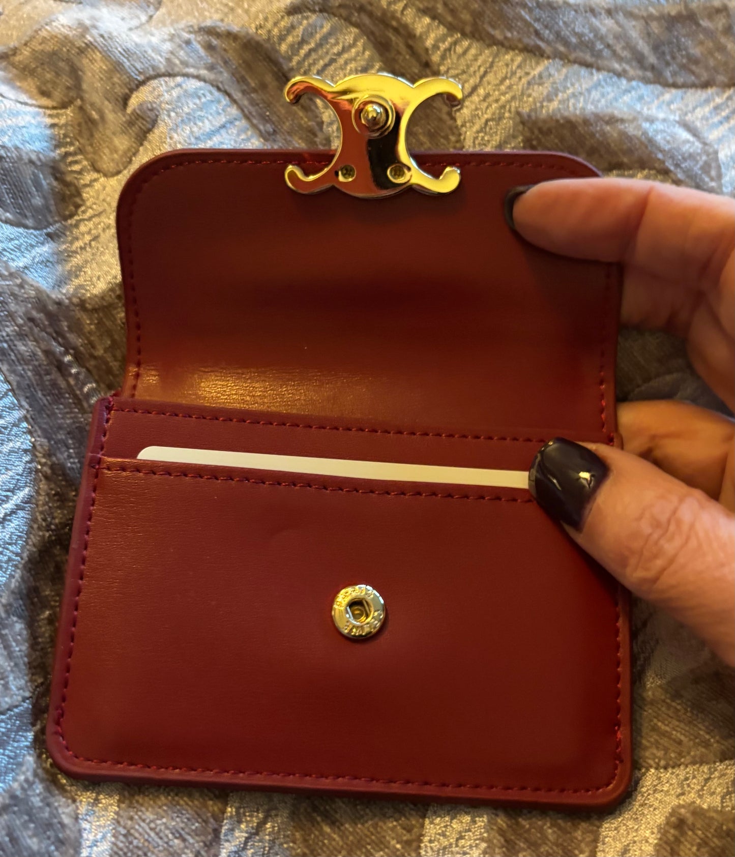 Celine Red Wallet