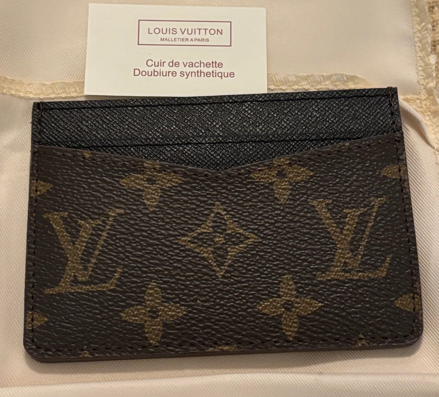 LV Mono & Black Cardholder