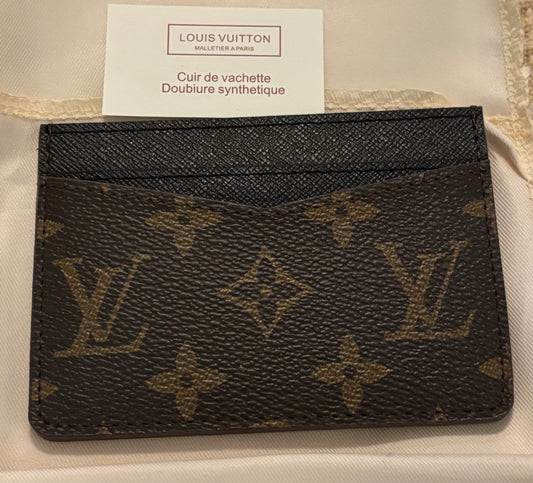 LV Mono & Black Cardholder