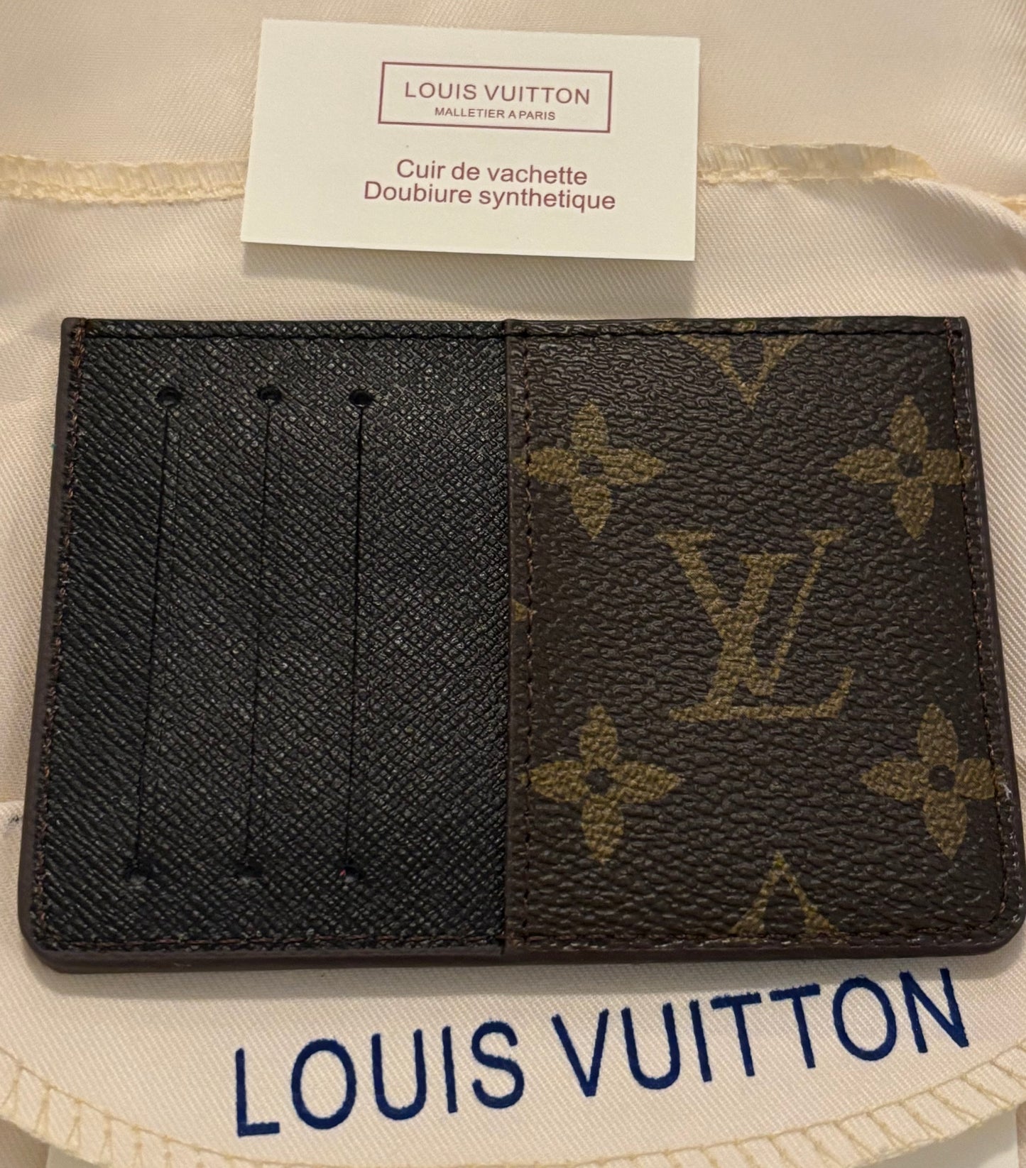 LV Mono & Black Cardholder