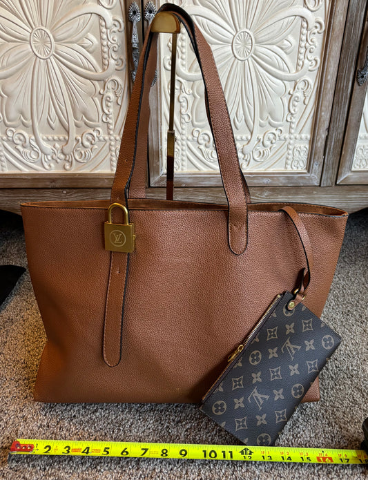 LV Light Brown Tote