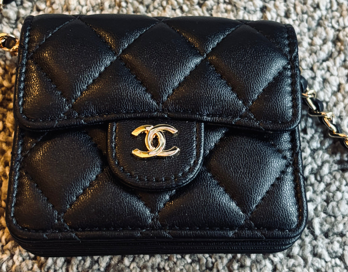 Chanel Black Wallet on a Chain Crossbody