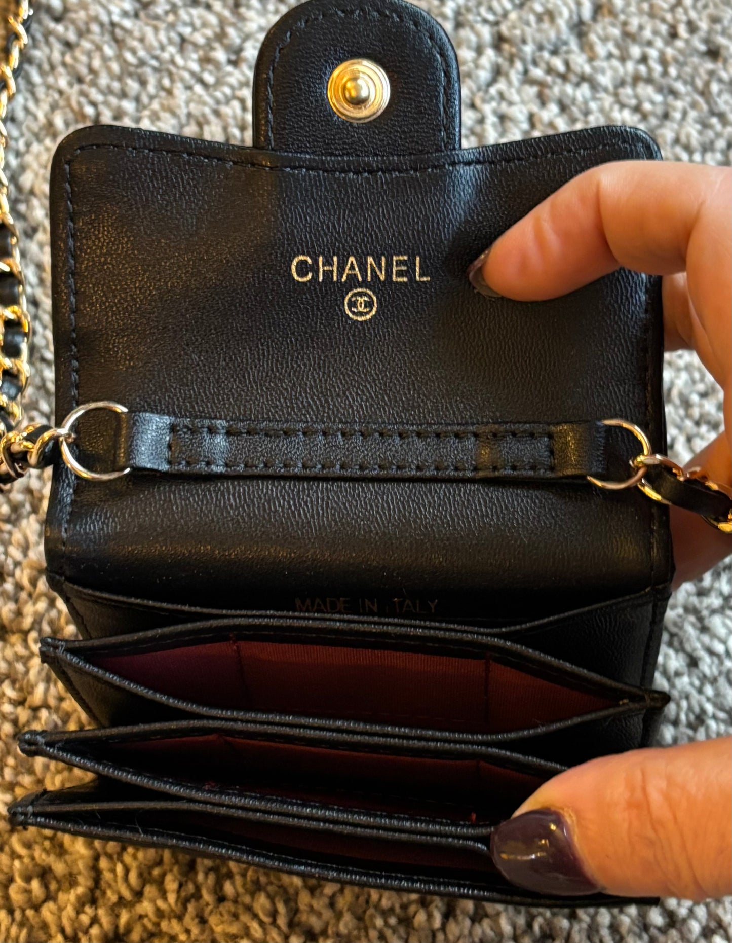 Chanel Black Wallet on a Chain Crossbody